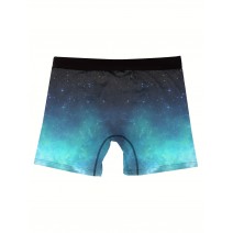 Men's Full Print Boxers Briefs, Novelty Funny Happy Underwear, High Stretch Breathable Comfy Boxers Trunks