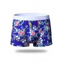 Mens Underwear Breathable Printing Boxer Casual Male Boxer Briefs