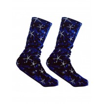 Women Shiny Star Socks Velvet Stretch Long Tube Socks Casual Pile Heap Socks