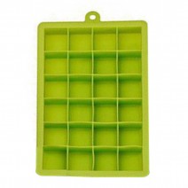 Silicone Ice Cube Tray with Lid Square Ice Cubes Baking Mold BPA free Easy to Release for Juice Baby Food Chocolate 24 Holes