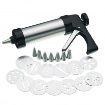 Stainless Steel Cookies Press Kit Included 7 Pipe Nozzle And 13 Cake Decoration Mould