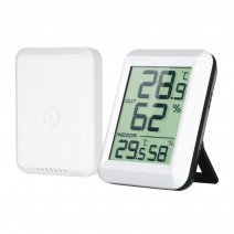 Wireless Mini LCD Digital Thermometer Hygrometer Indoor Outdoor °C/°F Temperature Humidity Monitor Gauge Thermo-Hygrometer with Back Stand for Warehouse Bedroom