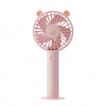 Handheld Fan USB Chargeing Port Design 3 Levels Adjustable Speed Built-in 1200mAh High Capacity Rechargeabe Cell Mini Portable for Present Gift Handheld Fan