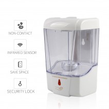 Automatic Soap Dispenser Hand Soap Infrared Motion Sensor Hand Shampoo Soap Alcohol Waterproof for Bathroom Kitchen Hotel Restaurant 700mL Capacity