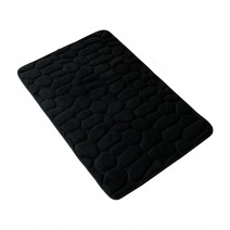 Bath Mat Cobblestone Embossed Soft Memory Foam Pad Floor Rug Non Slip Water Absorbent Door Mat Chair Mat Machine Washable Bathroom Rug Carpet 16 X 24 Inch