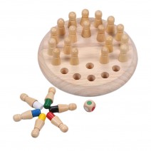 Wooden Memory Stick Chess Game Kids Fun Block Board Game Educational Color Cognitive Family Toys