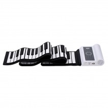 Roll Up Piano Foldable Piano Portable Piano Silicone Dual Speakers 88 Keys with MIDI Recording Editing Playback Sustain