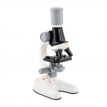 High Definition 100/400/1200 Times Adjustable Microscope Toys Kit with LEDs Fill Light Biological Science Experiment Equipment Machine Tool for 2 * AA Cell Powered Operated Children Kids Educational Study School