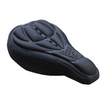 Bike 3D Saddle Seat Cover Bike Breathable Soft Comfort Pad Padded Cushion (Black)