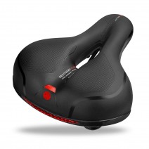 Waterproof MTB Bike Seat Hollow Breathable Bicycle Saddle Dual Shock Absorbing Soft Memory Foam Cycling Seat Cushion