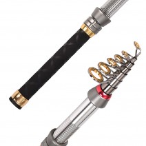 Carbon Fiber Telescopic Fishing Rod 1.3-2.4m Sea Rods Travel Fishing Rod Fishing Pole