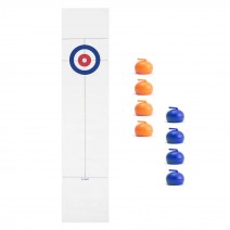 Tabletop Curling Game with 8 Pucks Stones for Kids and Adults Family Game Curling Board Game Gift