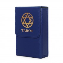 Quality Tarot Card Box Durable Tarot Deck Collection Box Playing Card Box Board Game Card Box Double Layer PU Leather Storage Organizer Deck Holder Hold Up to 80 Cards