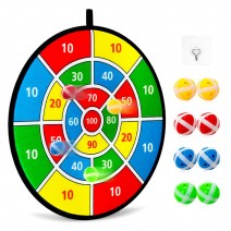 37cm/14.6in Diameter Number Dart Board with 8 Sticky Balls Indoor Sports Game Target with Number Dartboard