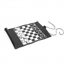 2-In-1 Chess Checkers Roll Up Chess Game Adults Kids Chess Board Game for Travel Home School