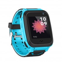 Kids Intelligent Watch with SIM Card Slot 1.44 inch IPX7 Waterproof Touching Screen Children Smartwatch with SOS Call Voice Chat Alarm Clock Compatible for Android and iOS Phone Pink/Blue