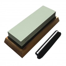 Sharpening Stone Set Dual Grit 400/1000 with Non Slip Silicone Base Angle Guide Waterstone Whetstone Knife Sharpener