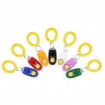 New 7 Pack Pet Dog Training Clicker Trainer Aid Wrist Clicker Tool for Dog with Wrist Strap