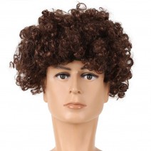 Soccer Fans Wig Explosion Curly Hairpiece Party Decoration Carnival Headwear Wigs