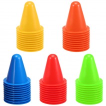 25 Pack / 50 Pack Mini Sports Agility Marker Cones for Kids Soccer Training Roller Skating