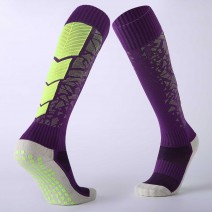 Knee High Socks Anti-slip Towel Sole Football Socks Moisture-wicking Running Basketball Yoga Athletic   Socks for Men Women