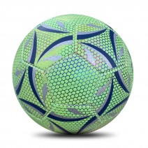 Reflective Soccer Ball Night Glowing Light Up Camera Flash Soccer Ball for Indoor Outdoor Soccer Training