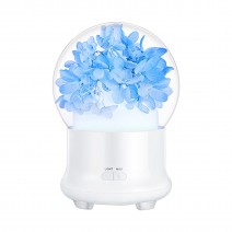 Preserved Flower Aroma Diffuser 100mL Mist Humidifier 7-color Night Light Quiet Essential Oil Diffuser Cool Mist Air Humidifier for Desktop Home Office Bedroom Car