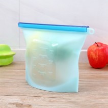 Silicone Storage Bags Reusable Food Bag Sandwich Bags Ziplock Bags Plastic Conteiner Freezer Gallon Size Zip Snack Lunch Spot Bag