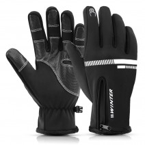 Winter Bike Gloves Men Women Touchscreen Bicycle Gloves Waterproof Sports Gloves with Warm Lining