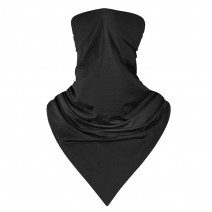 Summer Ice Silk Triangle Scarf Face Mask Sun-Protective Mask Outdoor Cycling Ultraviolet-proof Neckerchief  Versatile Breathable   Neck Sleeve  Anti-Dust and Anti-Droplet Neck Scarf