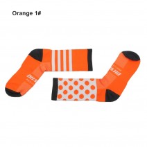 Cycling Sport Socks Wicking Breathable Men Women Striped Dot Socks Outdoor Running Hiking Basketball